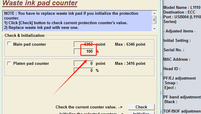 爱普生XP310 XP55 XP200 XP960XP215 XP760打印机清零软件