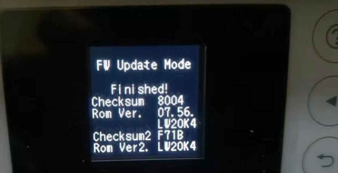 爱普生L4168打印机显示Printer mode机器型号变2750刷机